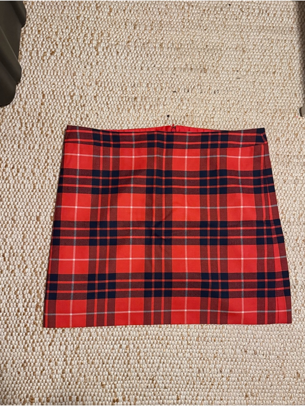 J. Crew Women’s Red Plaid Mini Skirt